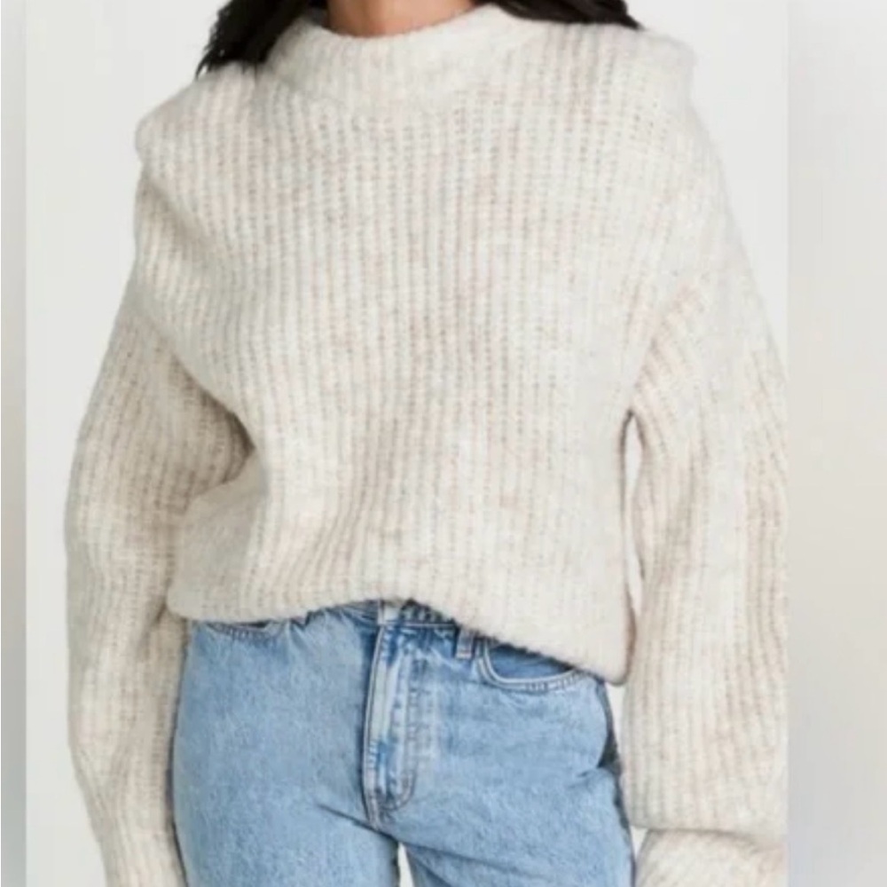 En Saison Cream mockneck Sweater L